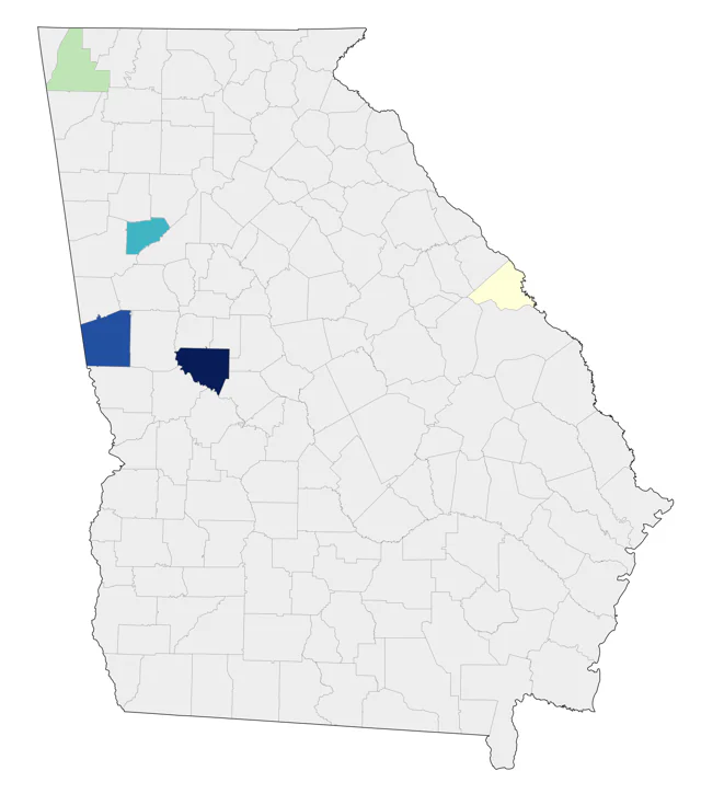 Black Swan county map