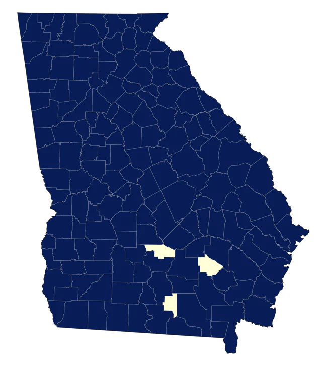 Black Vulture county map