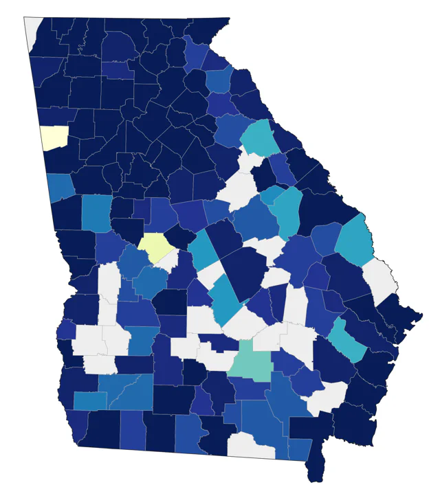Bufflehead county map