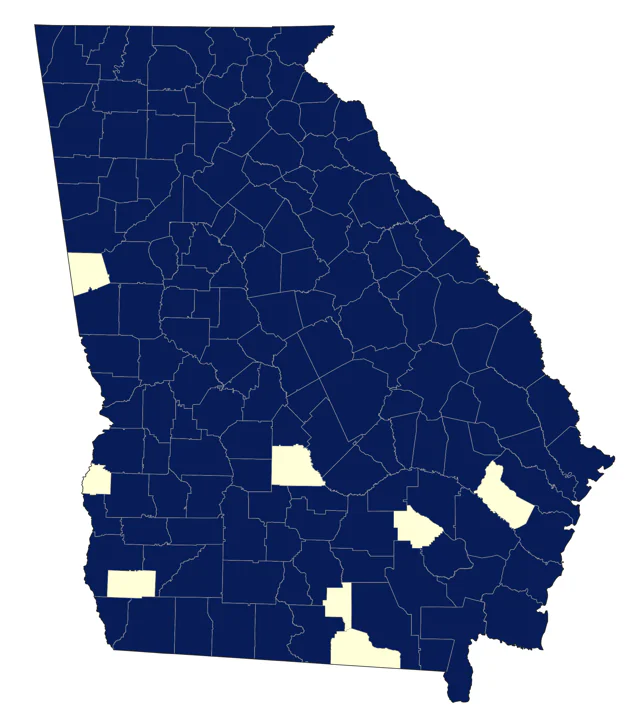 Chimney Swift county map