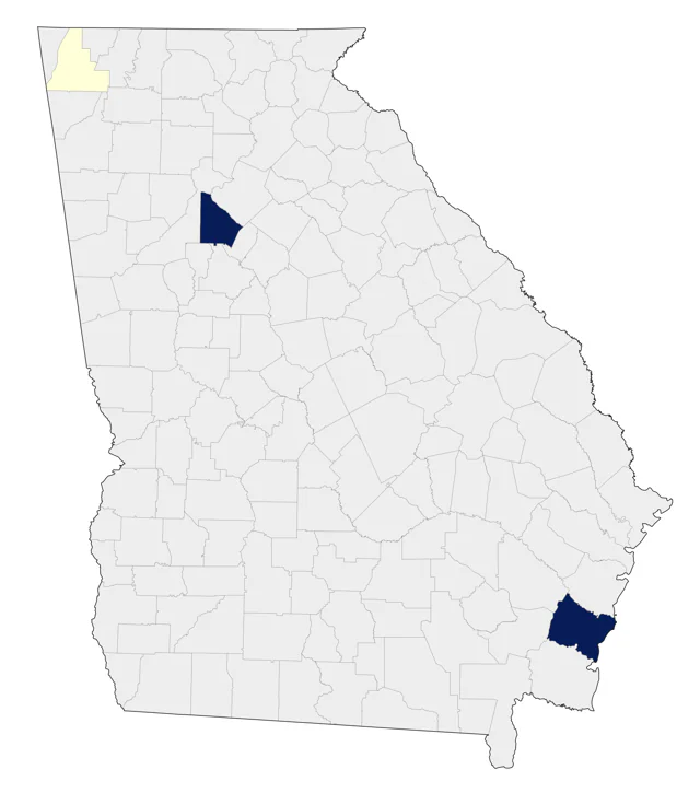 Cockatiel county map