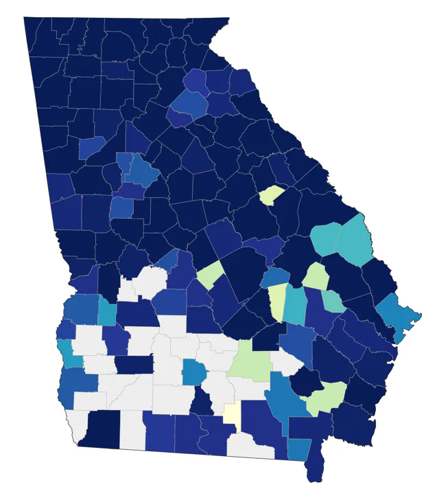 Eastern Whip-poor-will county map
