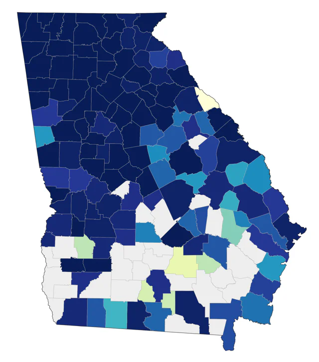 Fox Sparrow county map