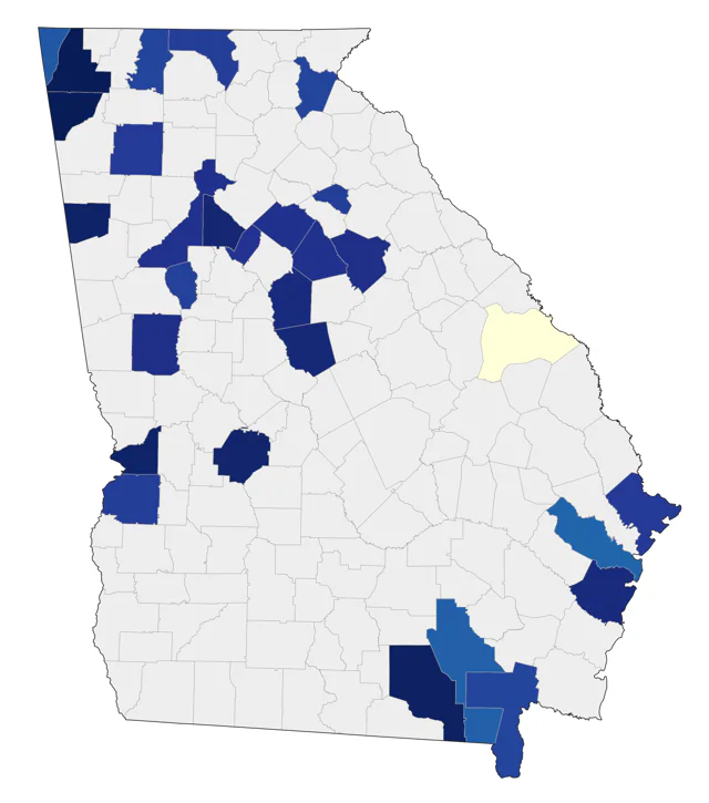 Golden Eagle county map
