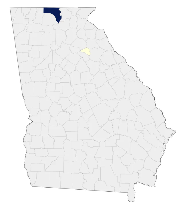 Golden Pheasant county map