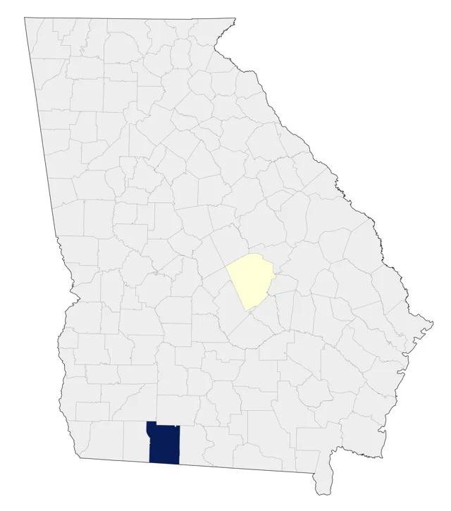 Green-breasted Mango county map