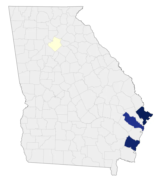 Hudsonian Godwit county map