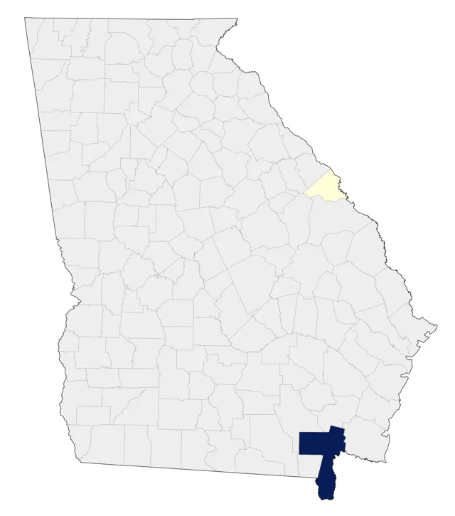 Ivory-billed Woodpecker county map