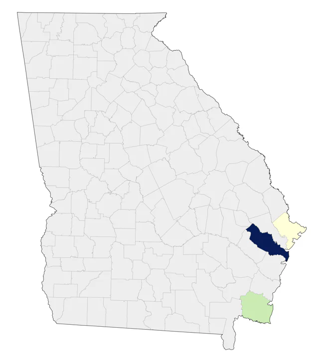 King Eider county map
