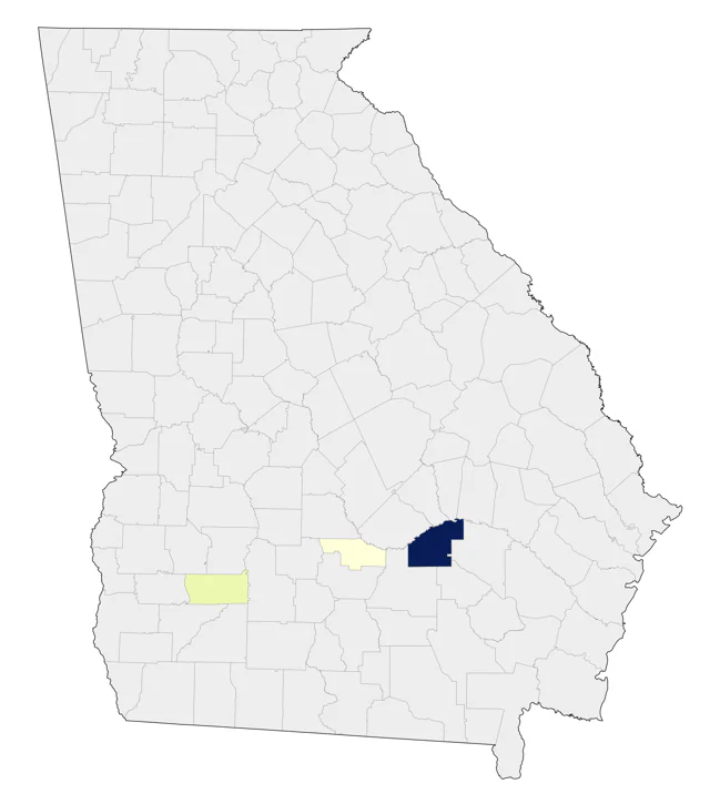 Lazuli Bunting county map