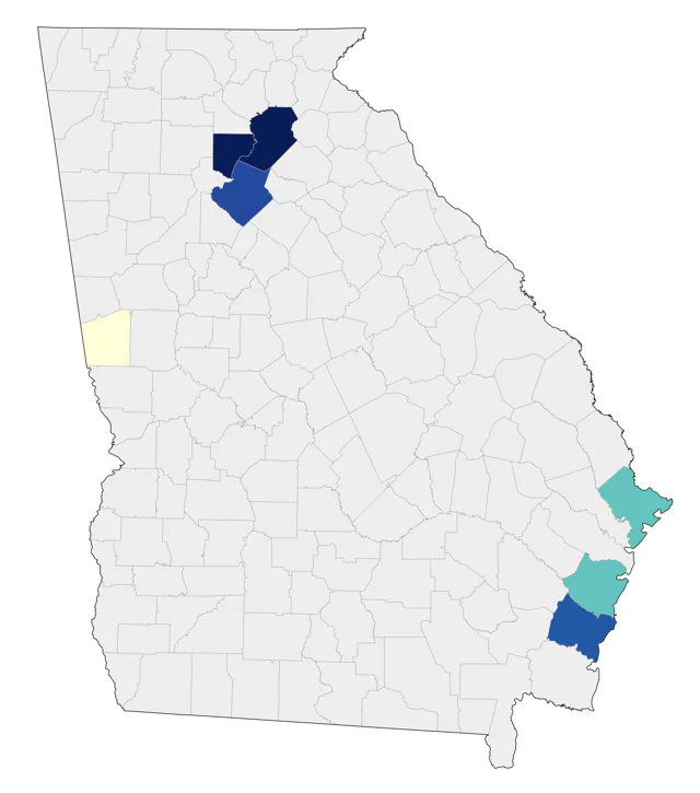 Little Gull county map