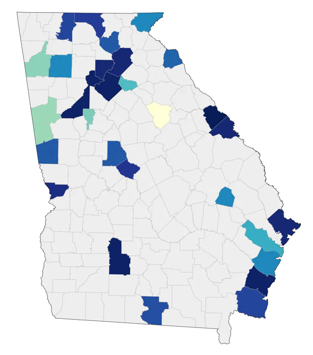 Long-tailed Duck county map
