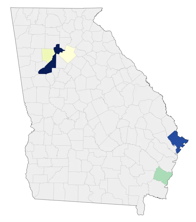 MacGillivray's Warbler county map
