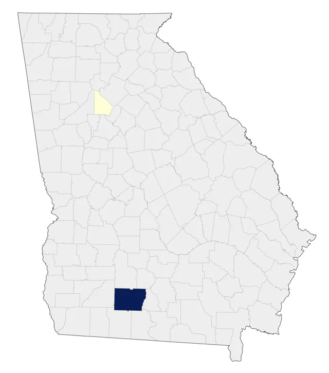Mandarin Duck county map