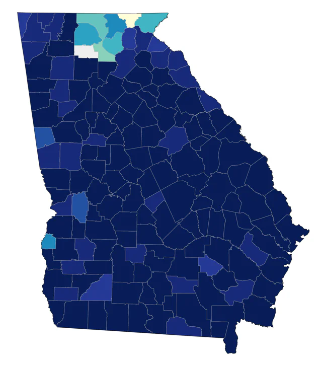 Mississippi Kite county map