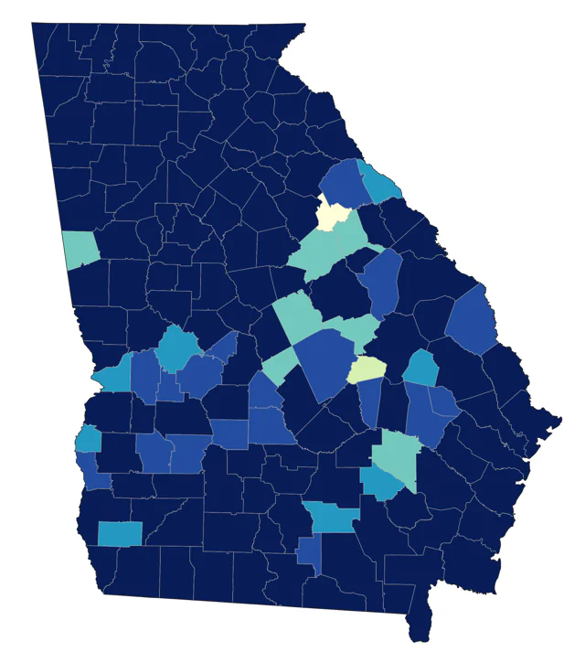 Northern House Wren county map