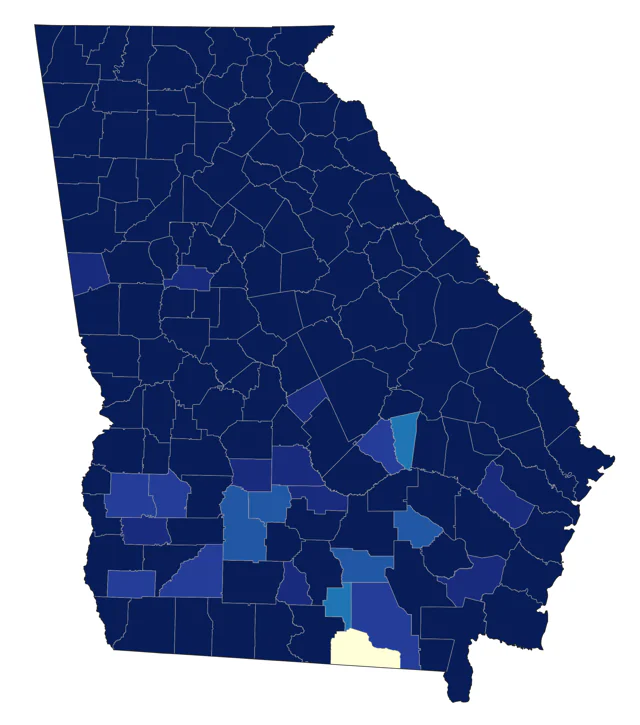 Orchard Oriole county map