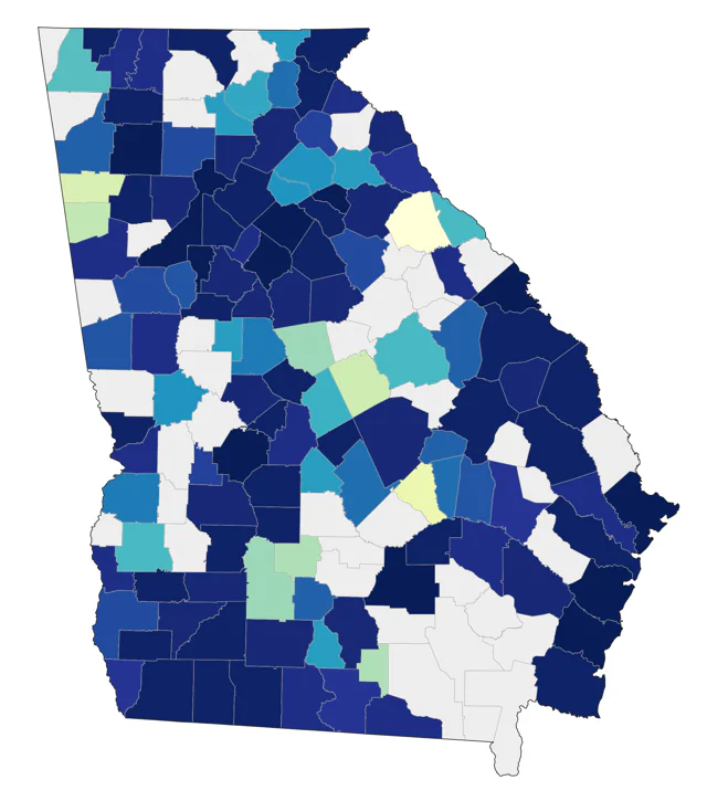 Pectoral Sandpiper county map