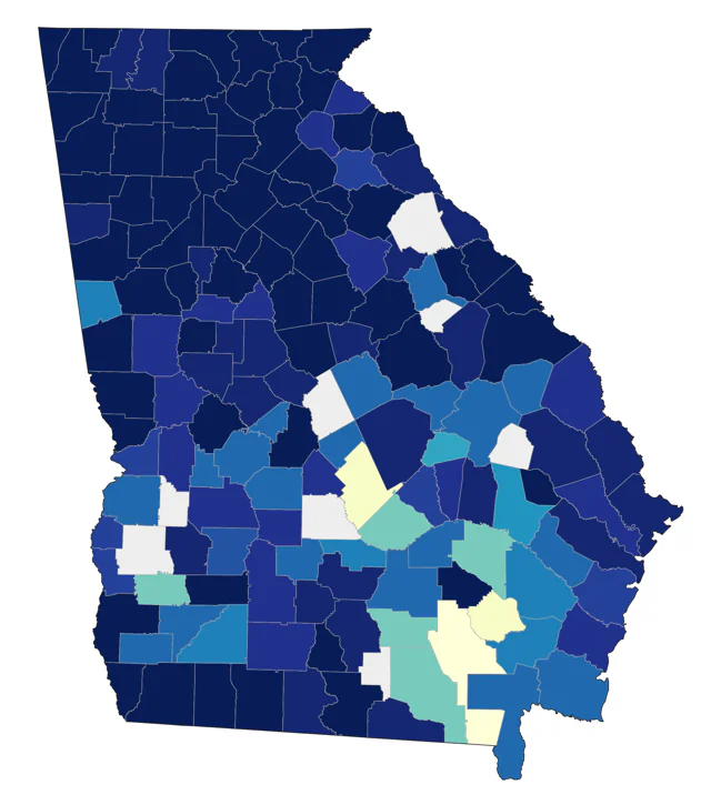 Pine Siskin county map