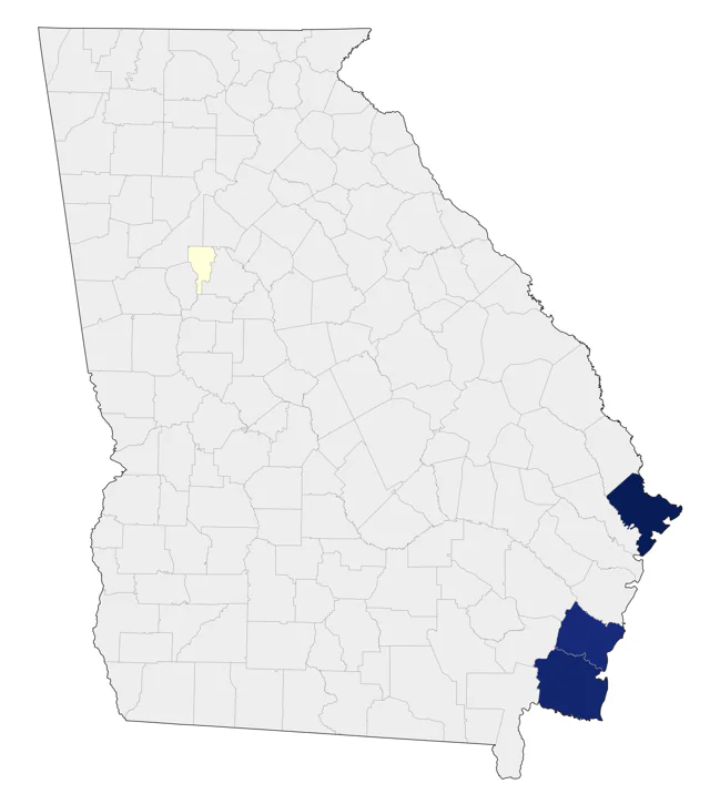 Purple Sandpiper county map