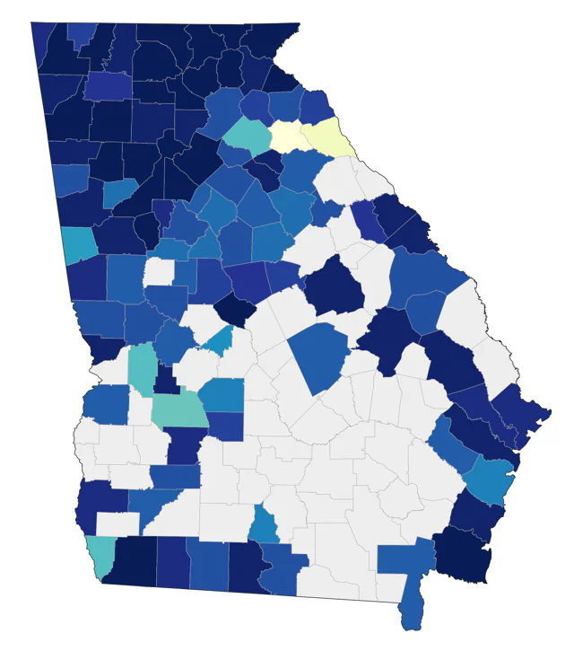 Red-breasted Nuthatch county map
