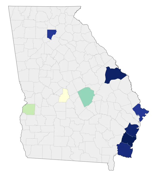 Ruff county map