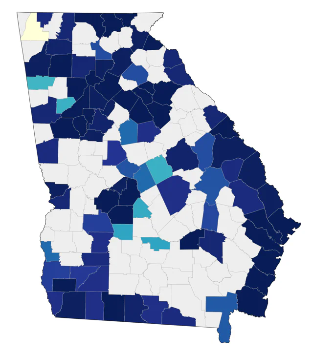 Semipalmated Plover county map
