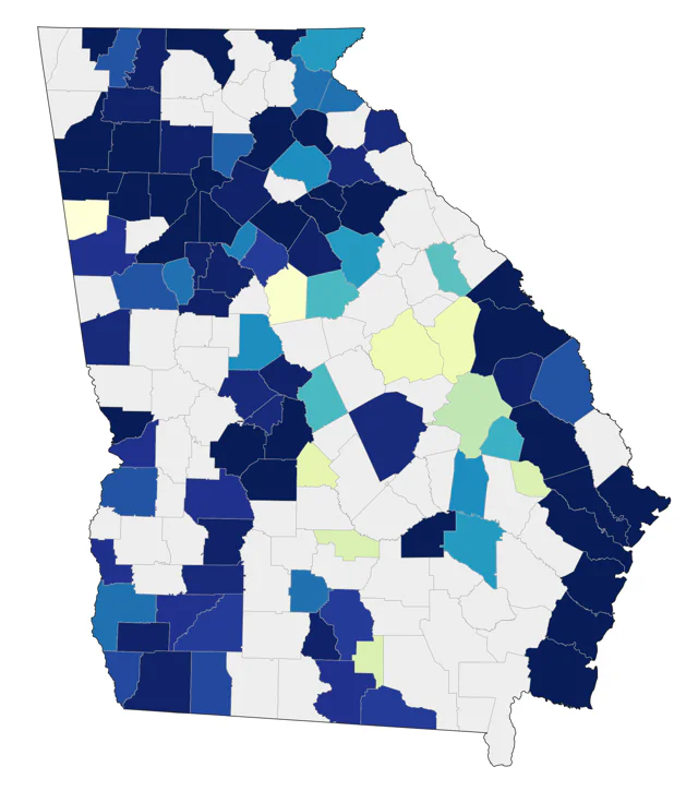 Semipalmated Sandpiper county map