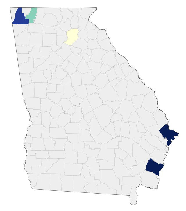 Snowy Owl county map