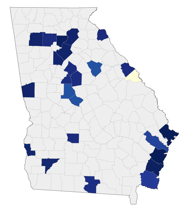 Sooty Tern county map