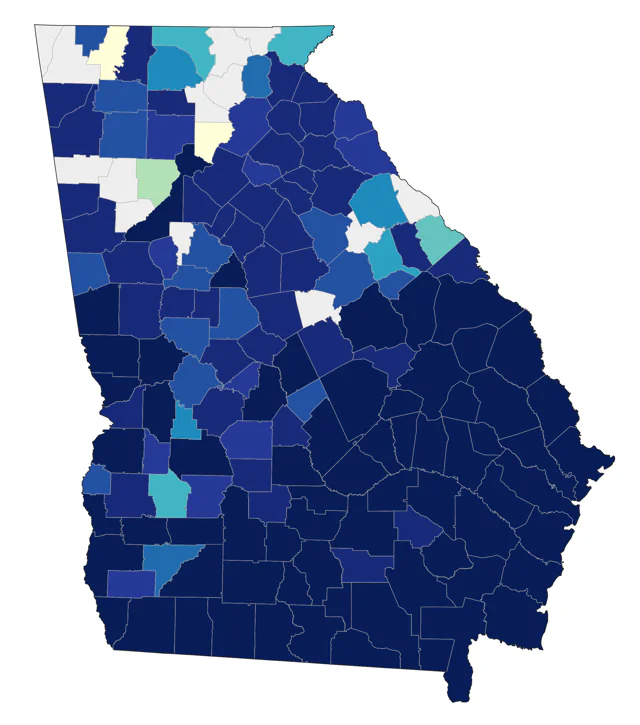 Swallow-tailed Kite county map