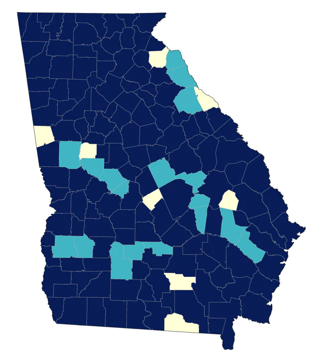Swamp Sparrow county map