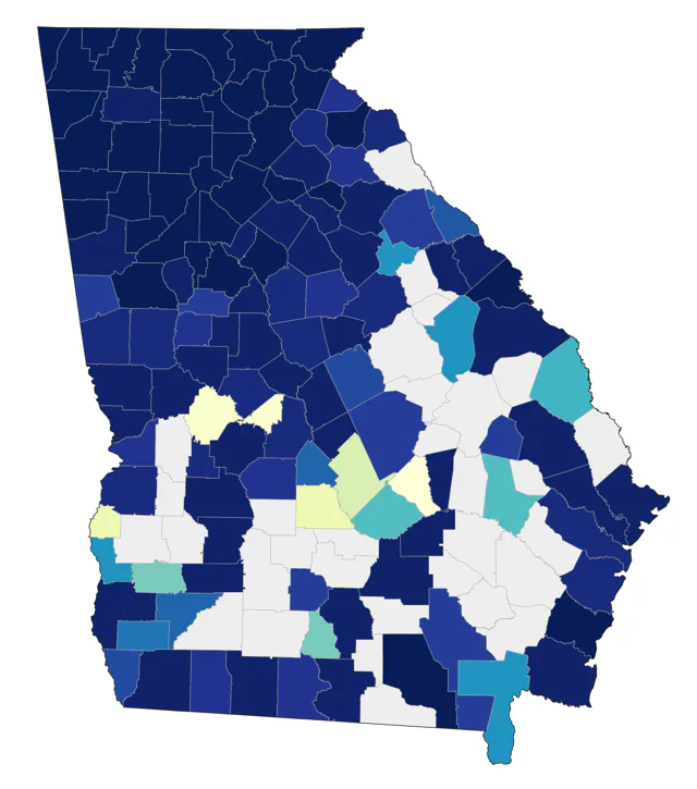 Tennessee Warbler county map