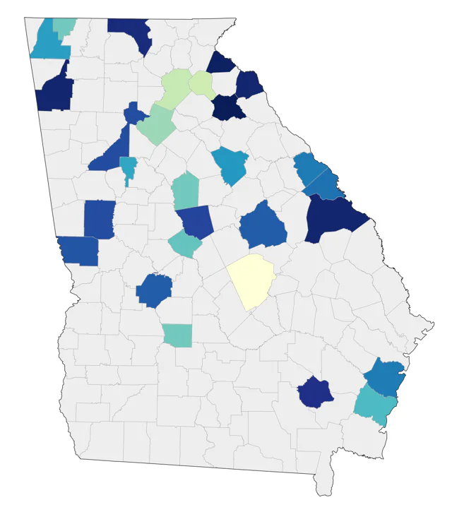 Tundra Swan county map