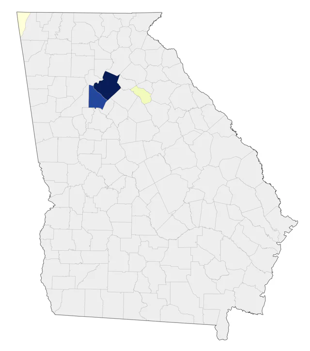 Varied Thrush county map