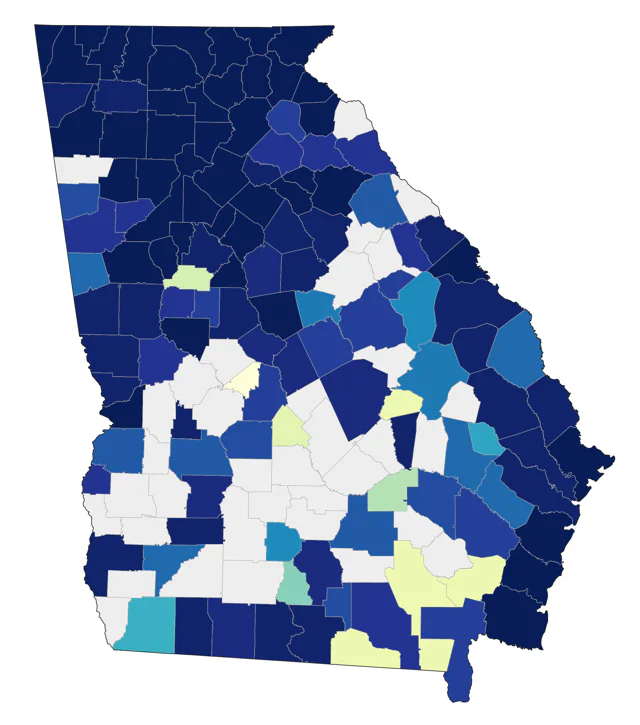 Veery county map