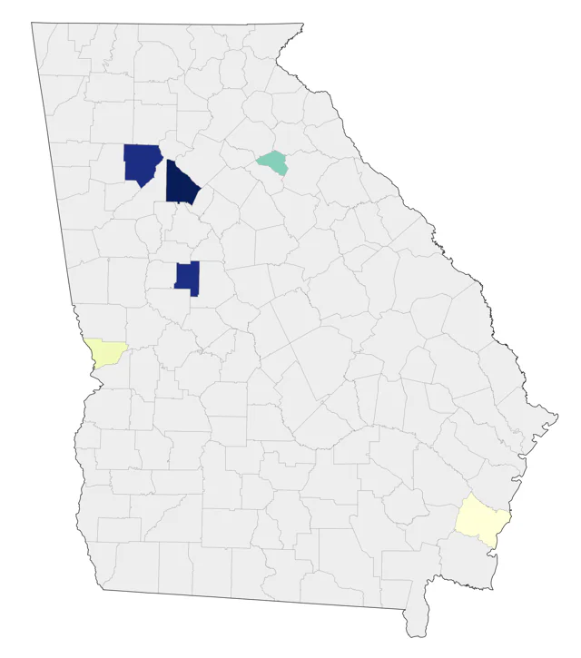 Yellow-bellied Flycatcher county map