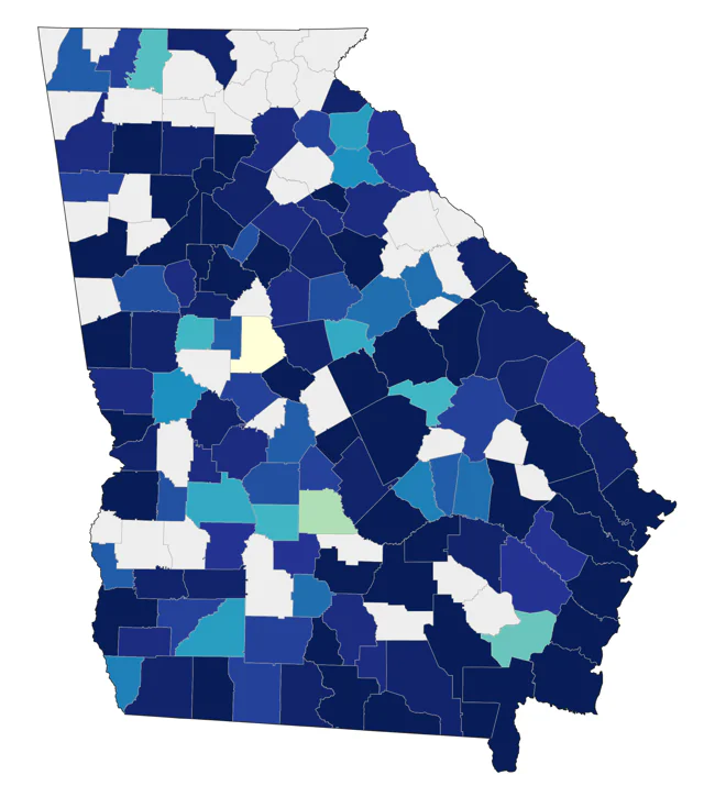 Yellow-crowned Night Heron county map