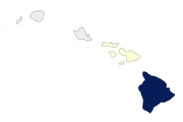 American Avocet county map