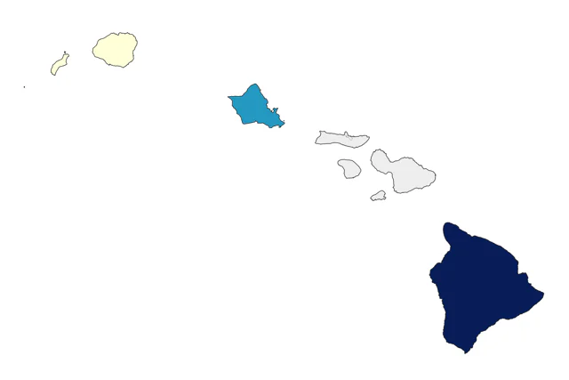American Herring Gull county map