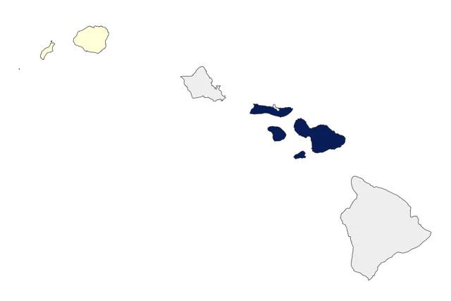 Black-necked Swan county map
