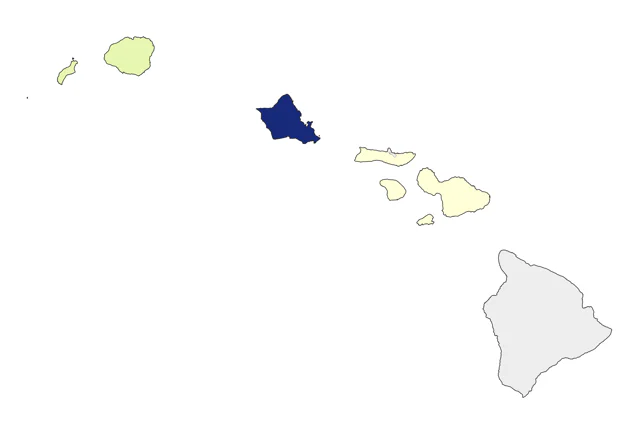 Bonin Petrel county map
