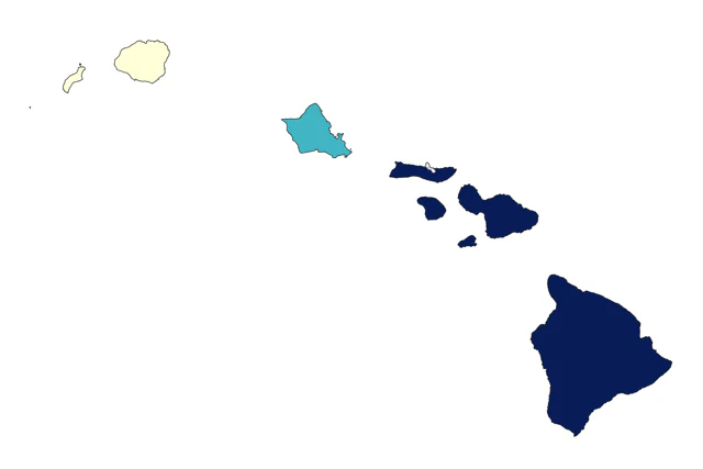 Least Sandpiper county map