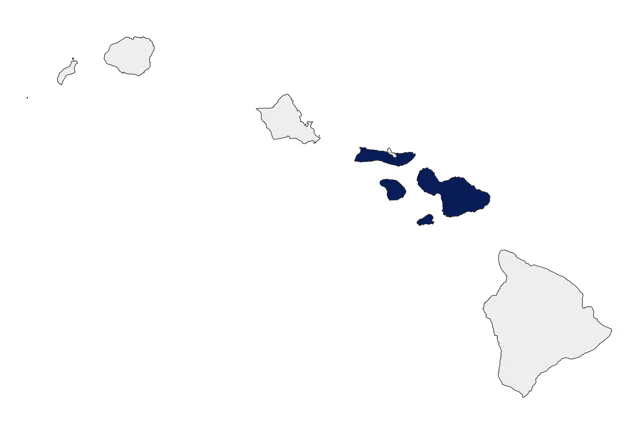 Mandarin Duck county map