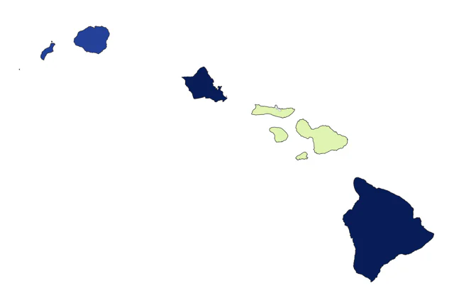 Pomarine Jaeger county map