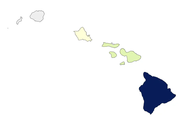Stejneger's Petrel county map