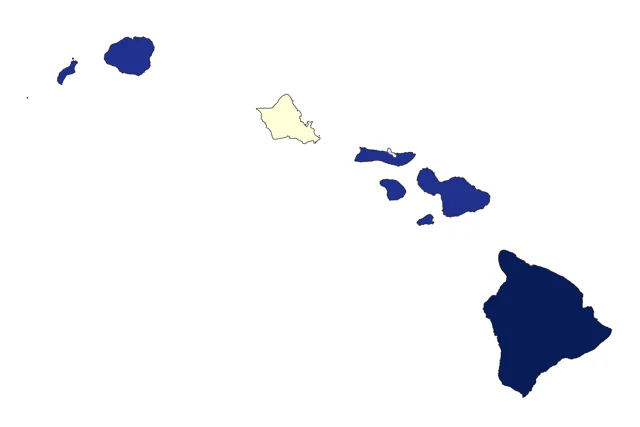 White-necked Petrel county map
