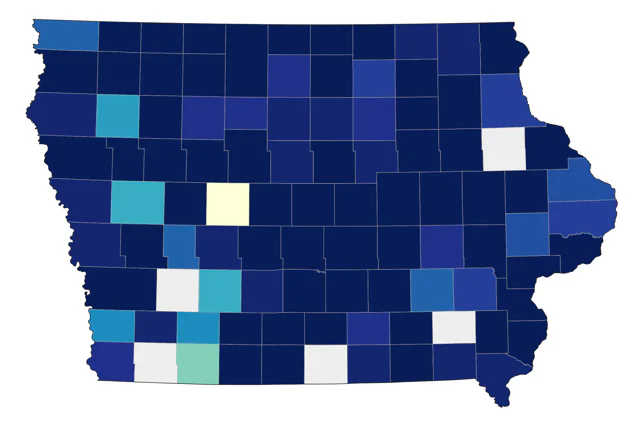 Alder Flycatcher county map