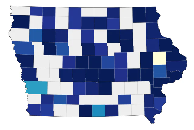 American Black Duck county map