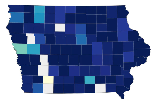 American Woodcock county map